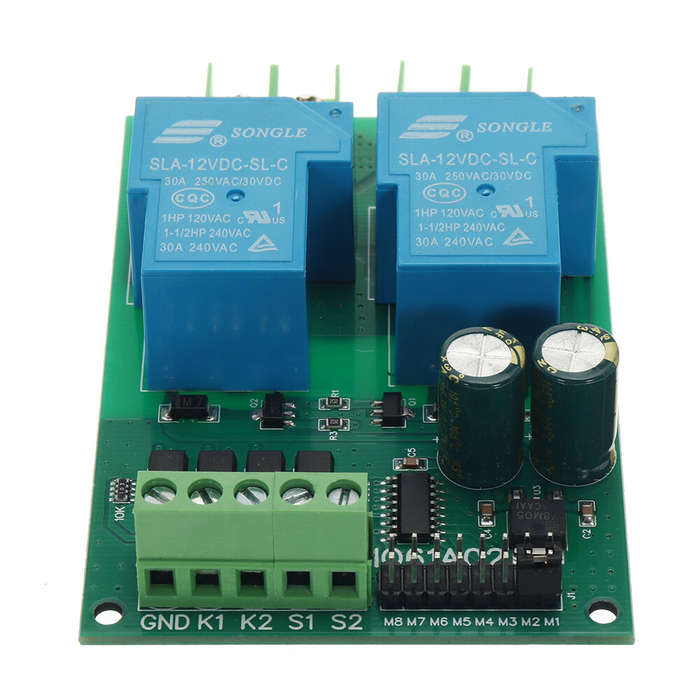 24V - 30A 12V 24V DC Motor Controller Relay Board Forward Reverse Control Limit Start Stop Switch fo