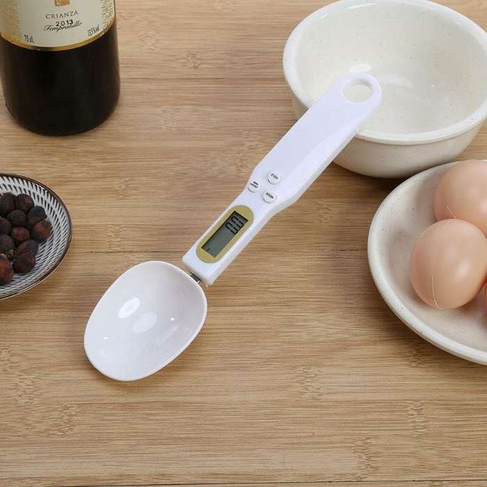 Black - Spoon Scale Measuring Spoon Scale Food Scale Mini Electronic Scale Ingredients Scale Cat Foo