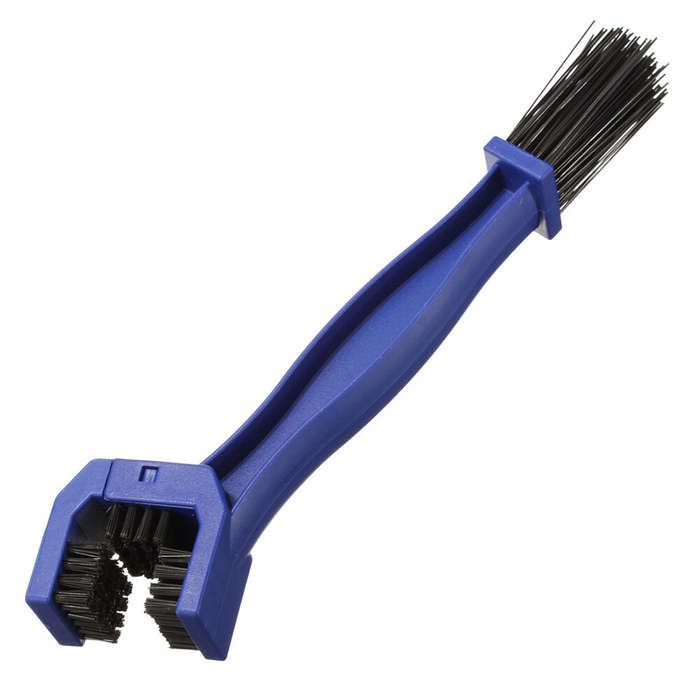 Blue - Motorcycle Cycling Gear and Chain Cleaning Grunge Brush Brusher Cleaner Tool