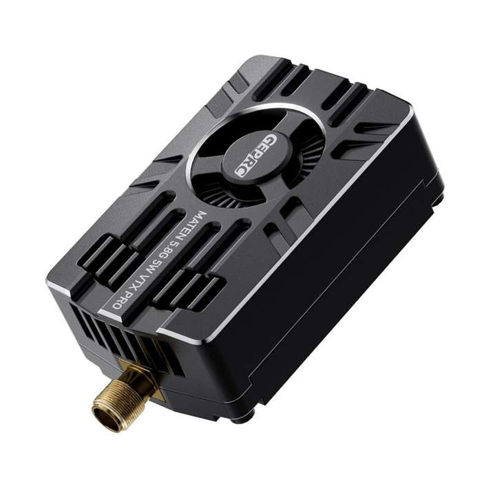 Black - GEPRC MATEN 5.8G 5W 80CH VTX PRO 7-36V IRC Tramp Protocol Support OSD Parameter Adjustment B