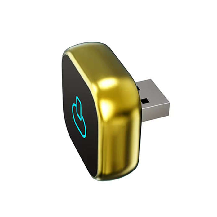 Gold - BABAOLONG 2 In 1 Car Screen Projection Conversion Wireless Carplay Box Compatible with Origin