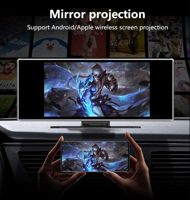 iMars 11.26 inch bluetooth Car MP5 Player 1920x720 IPS HD Large Screen Portable with Carplay WiFi FM