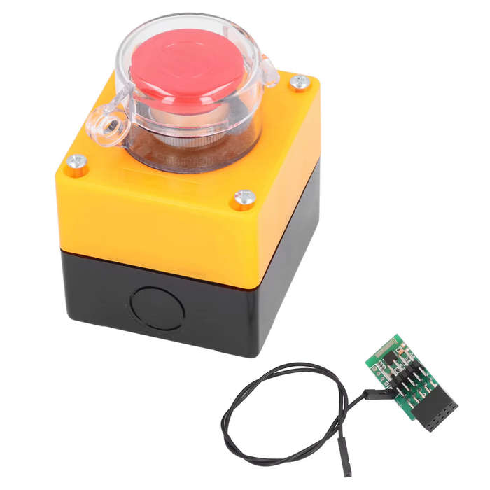 One Button - Wireless External Computer Power Button Switch Remote Control PC Power Button Switch fo