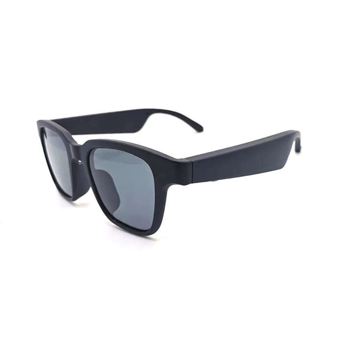 Black - SGA101 bluetooth Headset Wireless Glasses Earphone Stereo Sound Voice Assistant UV400 Protec