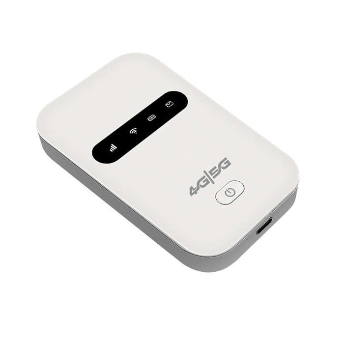 White - M26 4G Pocket WiFi Router 300Mbps High-Speed Portable 3000mAh Battery SIM Card Plug and Play