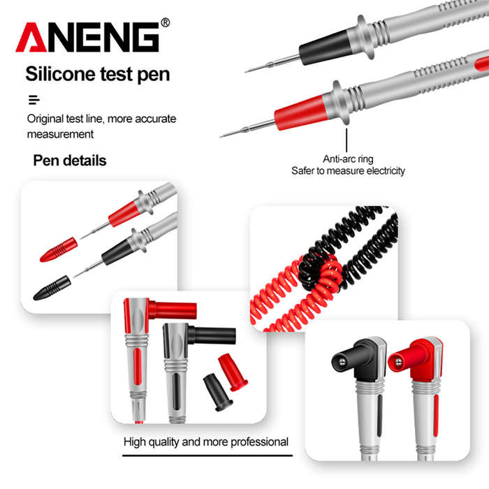ANENG PT2010 Multifunctional Tester Lead Universal Multimeter Probe Spring Wire Pen Cable Electric T