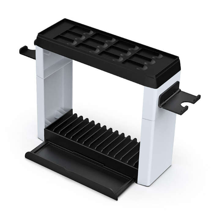 White - DOBE TNS-19051 Switch OLED Multi-Functional Storage Stand with 27 Game Card Slots Console Do