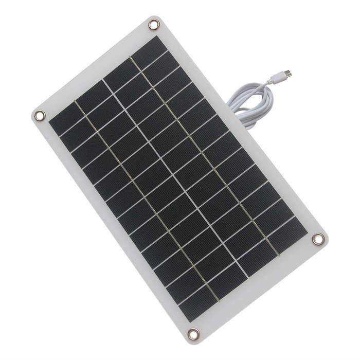 10W - 10W 12V Solar Charger Panel Type-C Connector High Efficiency Portable Solar Power with 3M Cabl