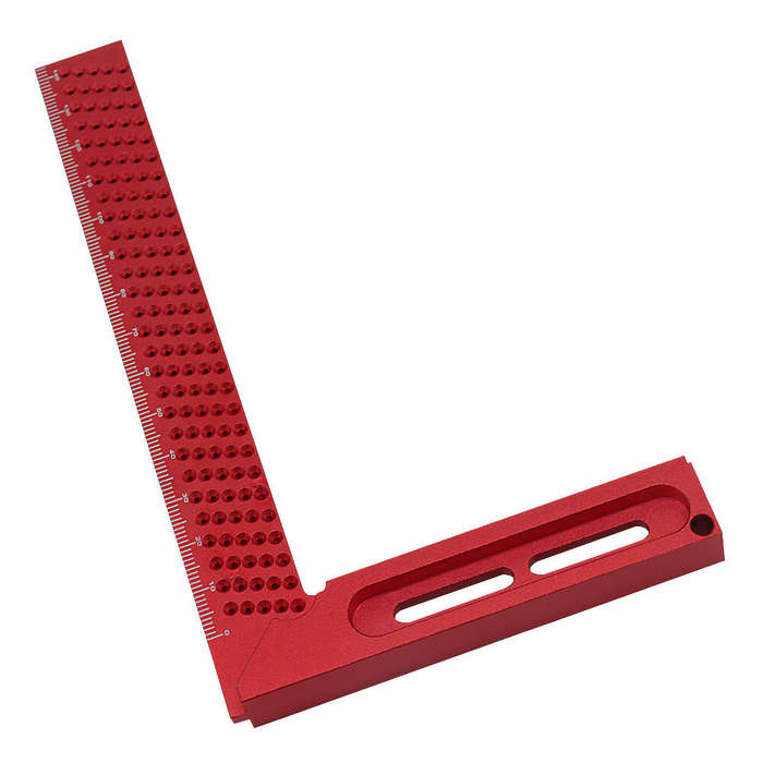160mm Aluminum Alloy Woodworking Square Cross Calibration Ruler Precision T Ruler Scribing Marking G