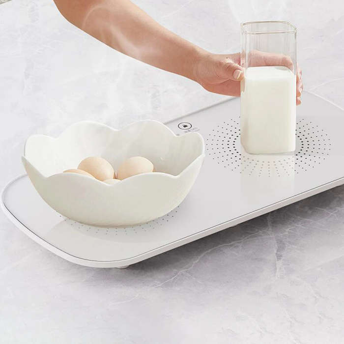 Black - Multifunctional Intelligent Constant Temperature Food Warming Board Household Dining Table I
