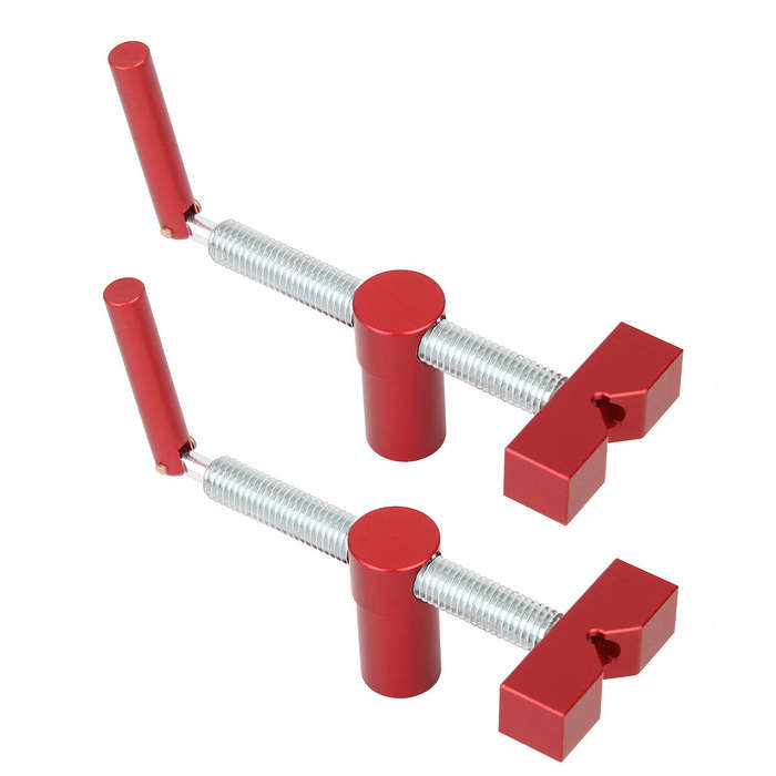 Red - 2PCS 20mm MFT Table Workbench Bench Dog Clamps Woodworking Clamps Hole Clamps with 4 Bench Dog