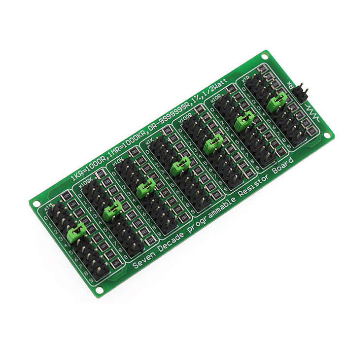 5Pcs 1R-9999999R Programmable Resistance Board Module 1/2W 1% Accuracy 1R Seven Decade Resistor Boar