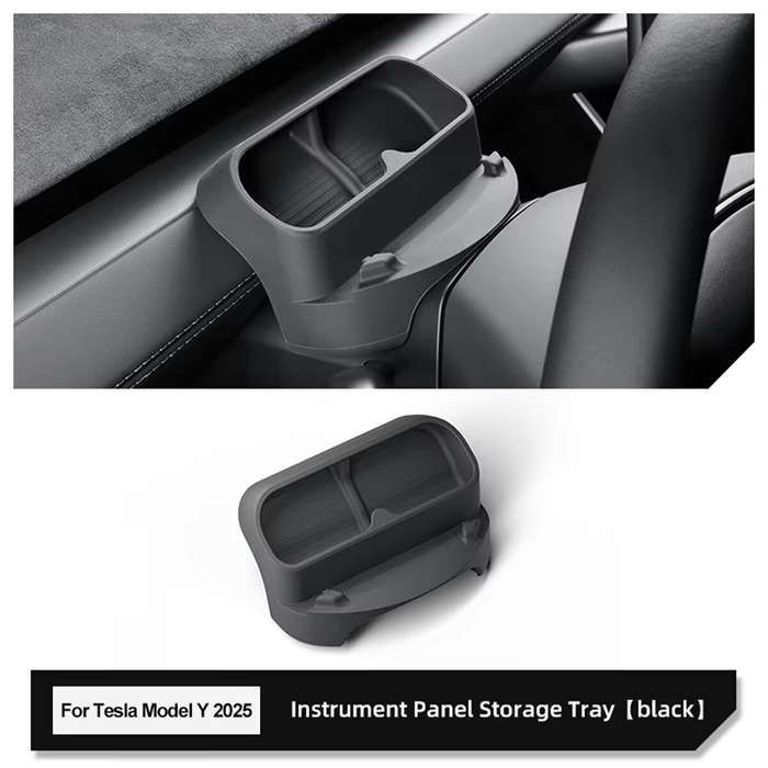 Black - Car Glasses Storage Box Silicone Material Dashboard Tray Sunglasses Organizer Interior Acces