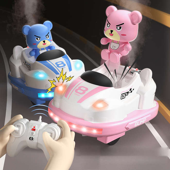 White - JJRC Q180 2.4G Remote Control Car Opponent Intelligent Battle Bumper RC Car Parent Child Gam