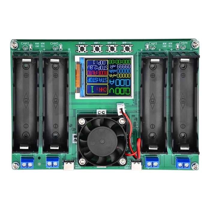 LCD Display 18650 Lithium Battery Digital Measurement Lithium Battery Power Detector Module 4 Channe