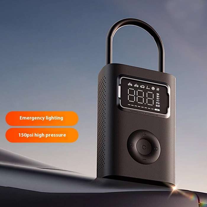 Black - Xiaomi Mijia Air Pump 2Pro Portable Electric Air Compressor 150psi High Pressure Inflatable