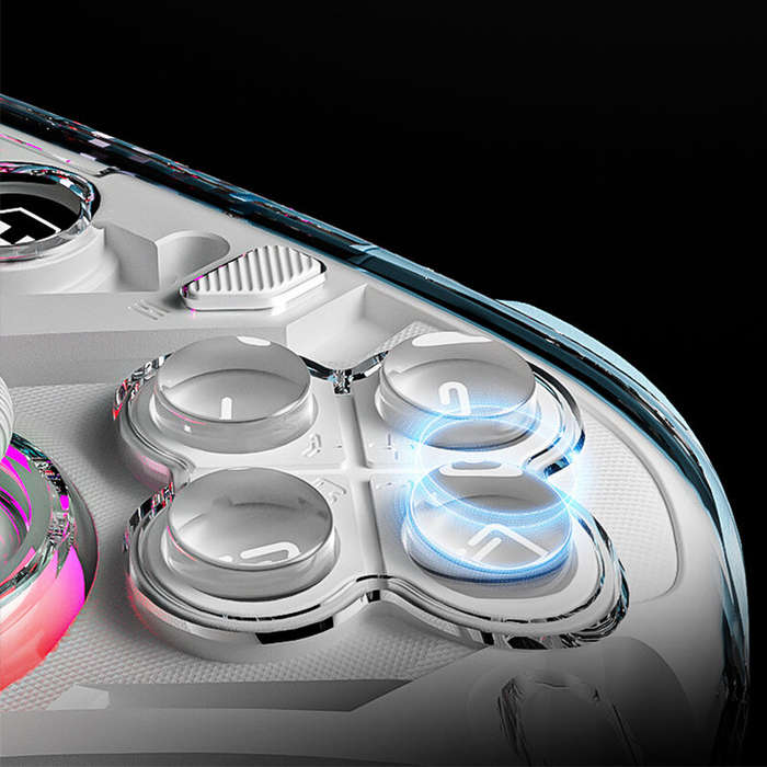 Orange - Aolion K10 RGB Wireless Gaming Controller with Charging Dock Gamepad Hall Effect Joystick T