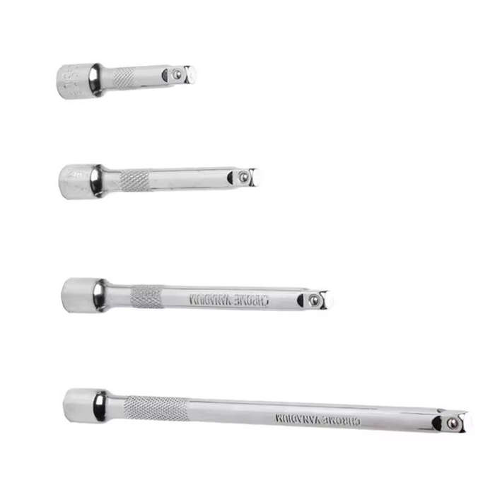 4PCS 1/4 Inch Extension Rod Set Chrome Vanadium Steel 6.3mm Socket Wrench Quick Auto Repair Tools 15