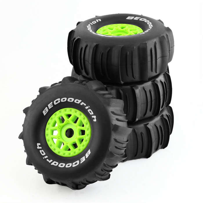 Black B - 4PCS 1/7/8 Short Course Truck Tires Off-road Wheels Tyres 17mm Hex for RC UDR 85086-4 ARRM