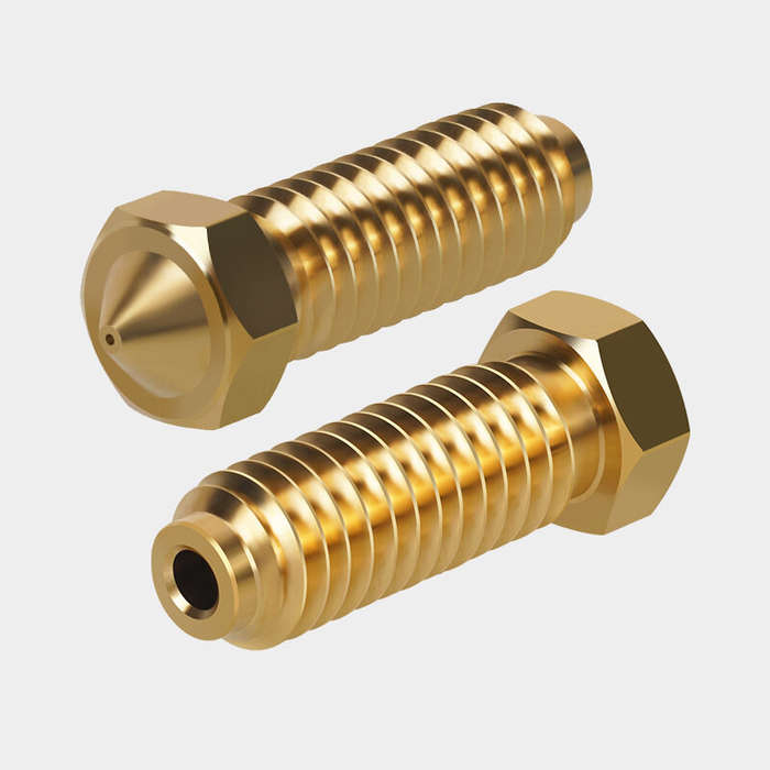 3pcs - Anycubic Kobra 2 0.4mm Brass Volcano Nozzle Filament High Temperature Resistance CNC Precisio