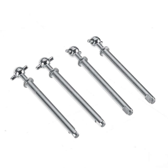Silver - 4PCS Wltoys 2428 1/24 RC Car Parts Drive Shafts Rock Crawler Vehicles Models Spare Accessor