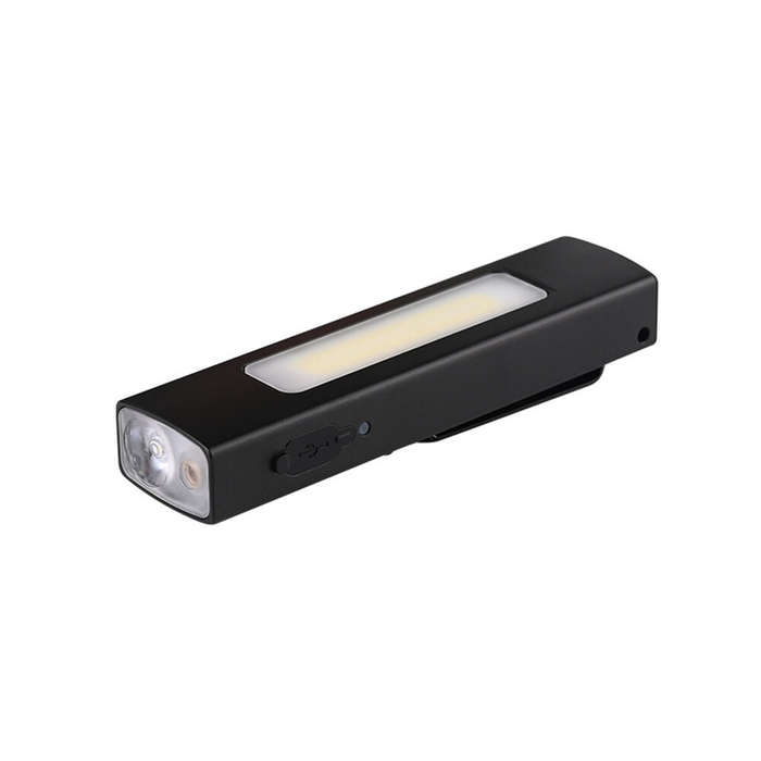 Black - Aluminum Alloy LED Work Lamp With Side Light Multi-Light Source With Type-C Charging Magneti