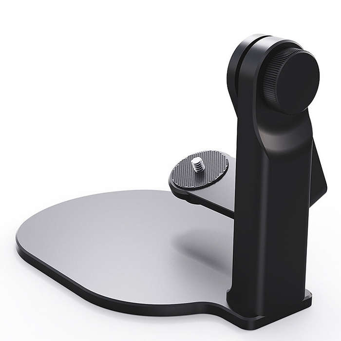 Black - 360 Rotary Rocking Arm Projector Stand Ajustable Mount Bracket with 1/4" Screw for Video Pro
