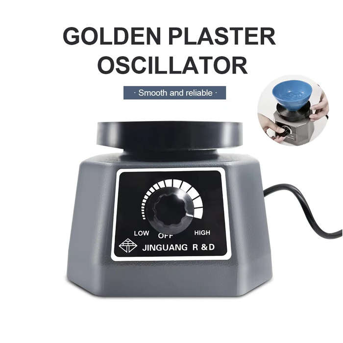 220V EU Plug - Dental Vibrating Plate Vibrating Table High Power Dental Vibrator 4" Small Size Round