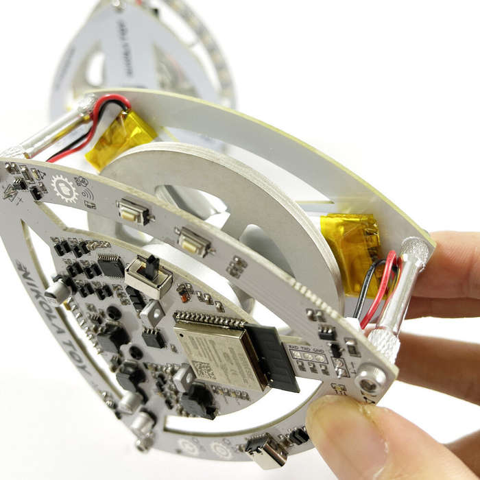 White - NikolaToy Self Balancing Lelo Triangle High-Tech Desktop Decorations Conservation of Angular