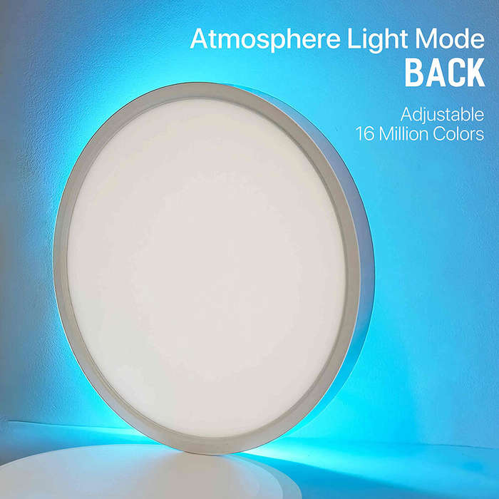 36W 40cm Smart LED Ceiling Light Dimmable 2700K~6500K With RGB Ambient Light Works with Alexa Google