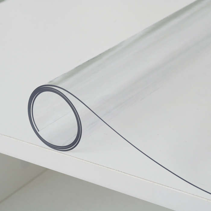 1.5mm Thickness Clear Plastic PVC Tablecloth Transparent Non-Stick Waterproof Protector Dining Table