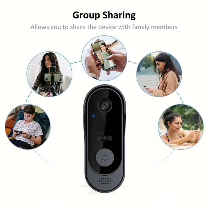 M9 Wireless Video Doorbell Night Vision Two-way Intercom 2.4G WiFi Phone Remote Visual Door Bell 50M