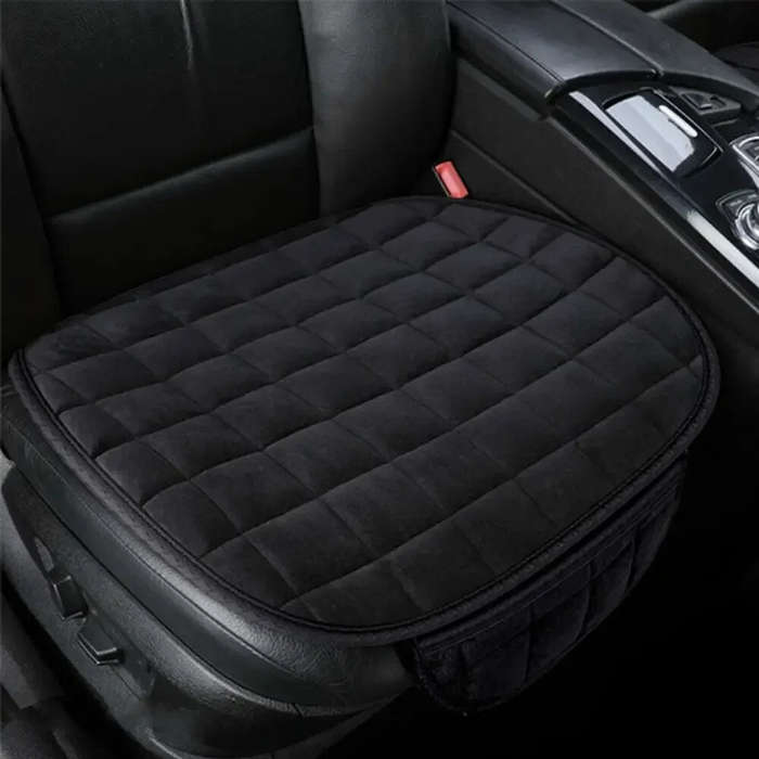Beige - Universal Car Front Seat Cover Set Winter Plush Set Non-slip Plush Seat Cover Winter Warm Se