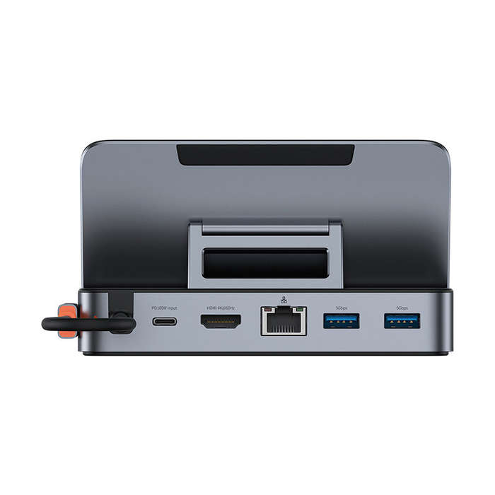 6 In 1 - Baseus 6-in-1 Type-C Hub Steam Deck Docking Station with USB3.0*3 / PD100W Type-C / 1000M R
