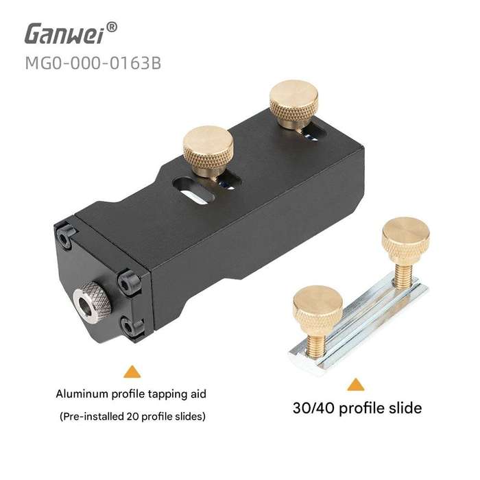 Black - 20/30/40 Aluminum Tapping Tool Professional DIY Household Adjustable Aluminum Profiles Threa