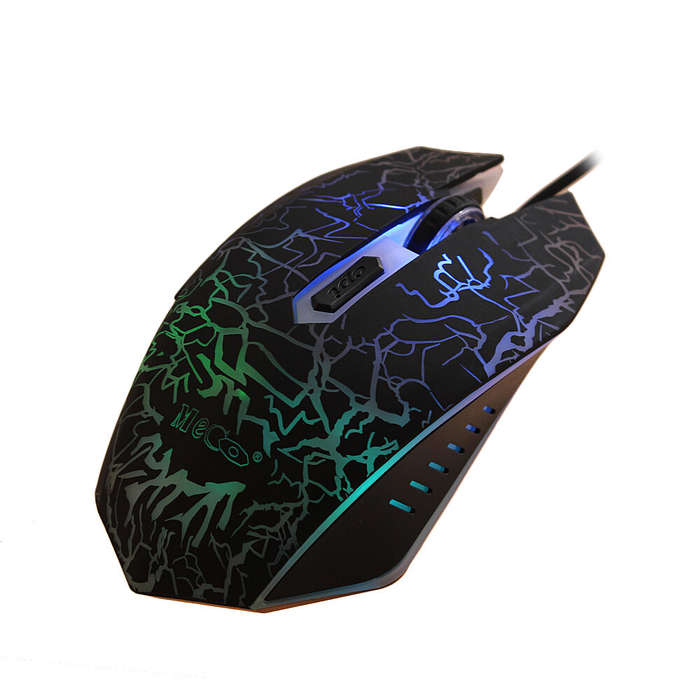 ELEGIANT YX-898 Wired Mouse 2400DPI 6 Buttons LED USB Wired Mouse Optical Computer Mice for Home Off