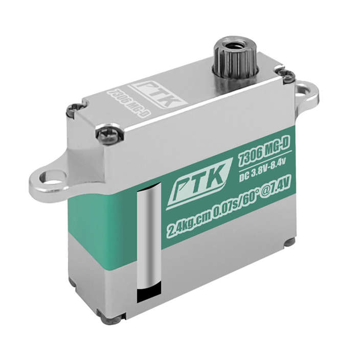 PTK 7306H MG-D - PTK 7306 MG-D 7g Full Metal Digital RC Servo for Fixed Wing Airplane Model