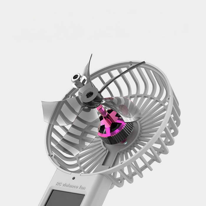Grey - LDARC Portable Handheld Powerful F1 RC Fan Model with Brushless 2206 Motor XT60 Plug Compatib