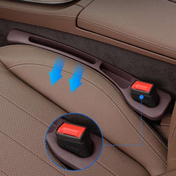 Black - 2pcs Car Seat Gap Plug Filler Car Organizer Storage Box Universal Strip Side Seam Car Gap Fi
