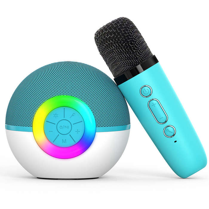 Pink - T97 Bluetooth Children's Singing Machine Karaoke Audio Microphone Integrated Early Education