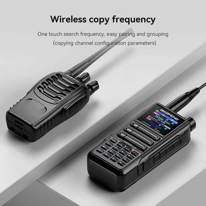 Black - Baofeng UV-16H PRO Walkie Talkie GPS Multi-Band Wireless Copy Frequency AM FM FallbackAlarm