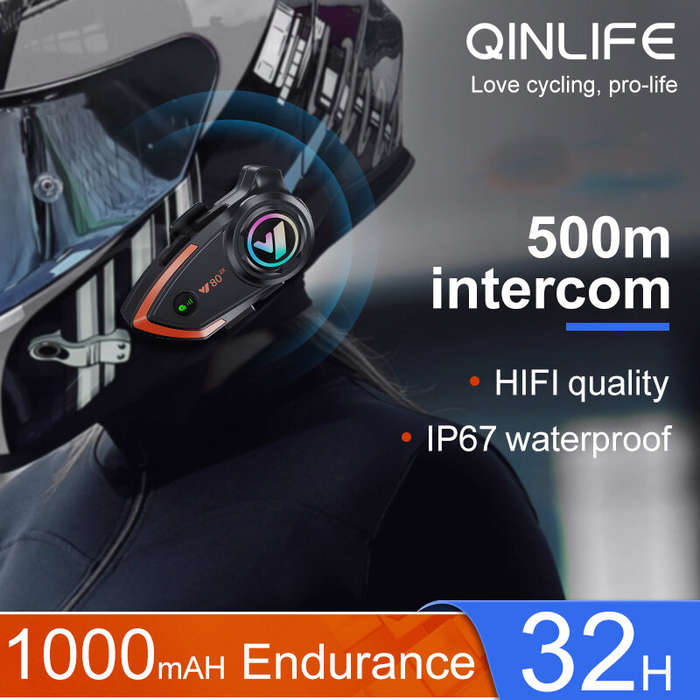 Soft Microphone - Coralme Y80 2X Motorcycle Intercom Helmet Bluetooth Headset 800 Meters Two-Person