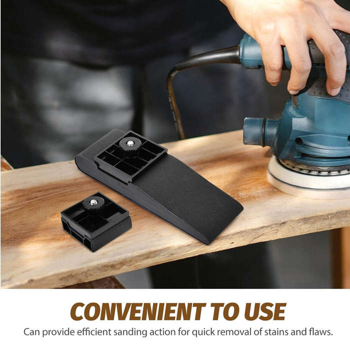 Black - 1 Set Sandpaper Rack Sander Sand Block Hand Sander Wood Working Tools and Equipment Sanding