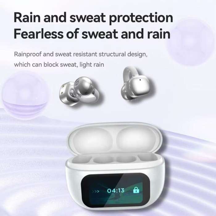 Black - G08 Translator Earbuds Wireless bluetooth 5.4 Earphone LED Touch Screen 13.2mm Dynamic Drive