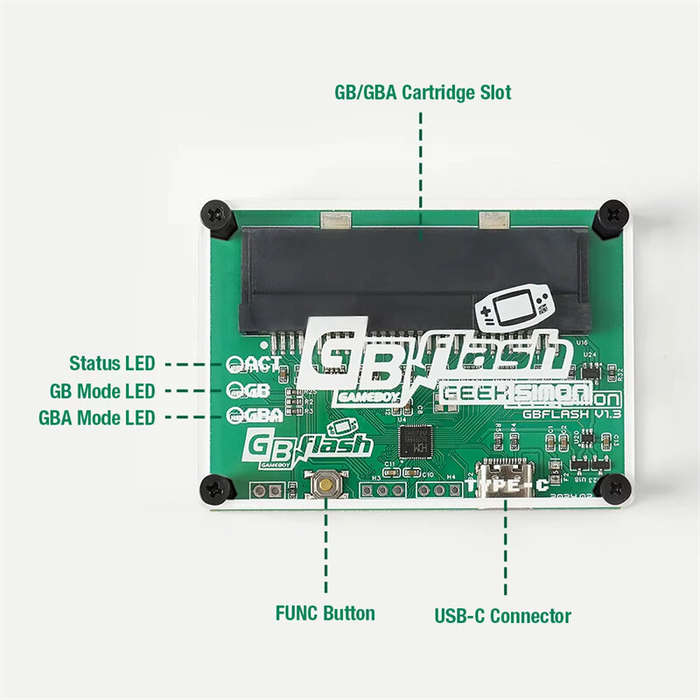 Board Only - Original GBFlash Game Boy GBflash GBA/GBC Burner Great Design USB Adapter No Screen GBf