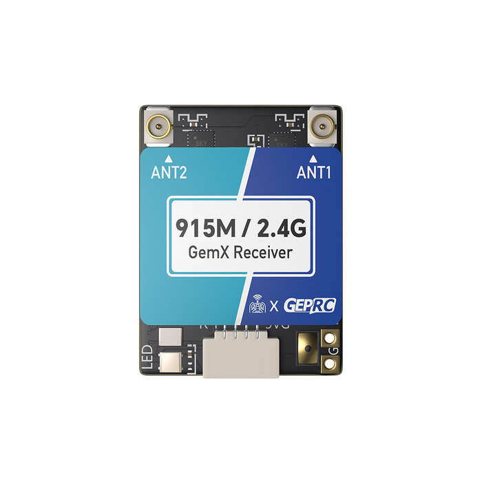 1pc - GEPRC ELRS 915M/2.4G Dual-band Gemini Xrossband ExpressLRS ELRS Receiver for FPV Racer Drone
