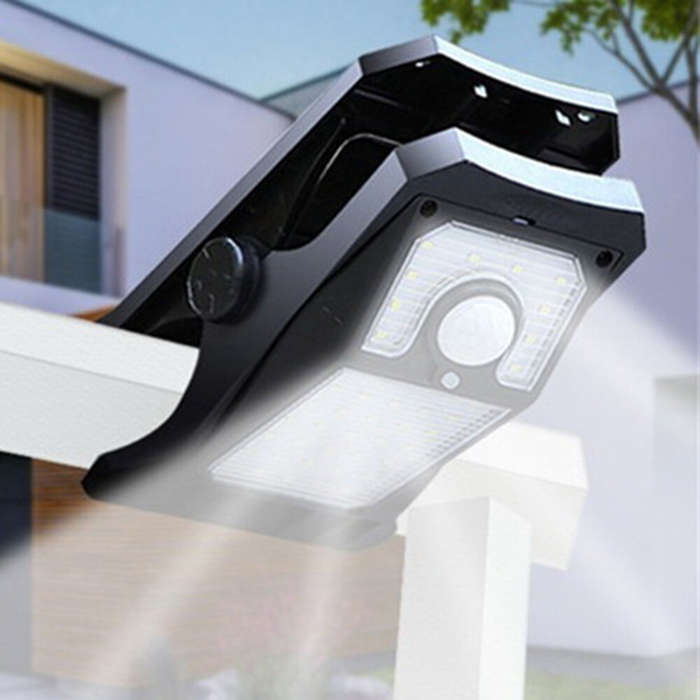 Warm Light - IPRee Multifunctional Solar Clip Light Outdoor Portable Waterproof Sensor Lamp Courtyar