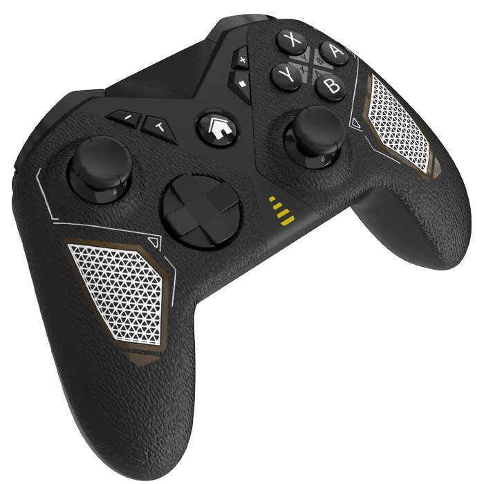 Black - 6130 Tri-mode Wireless Gamepad bluetooth Controller Built-in Six-axis Gyro Support 2.4G/Wire