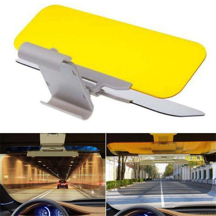 Black - 2 In 1 Car Sun Visor HD Goggles Car Day And Night Anti-Ultraviolet Anti-Glare Sunshade Sunsh