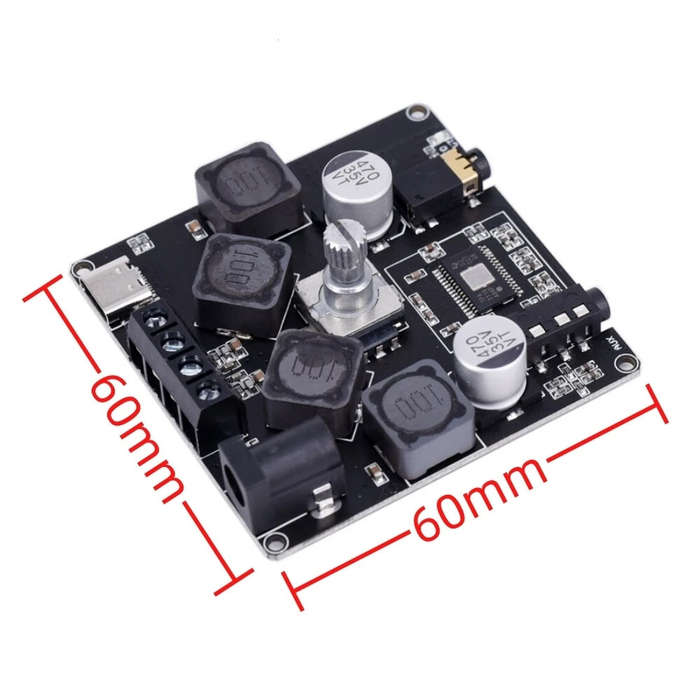 5Pcs XY-AP50H 50W+50W HIFI bluetooth 5.0 Wireless Audio TPA3116D2 Digital Power Amplifier Stereo boa